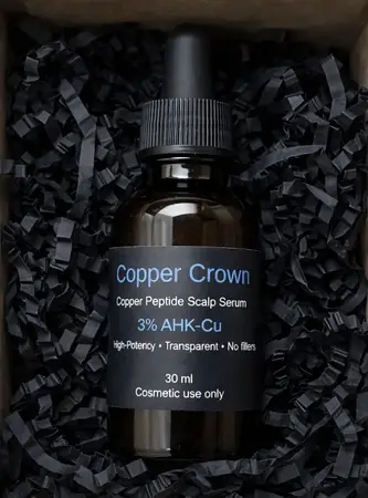 Copper Crown serum bottle